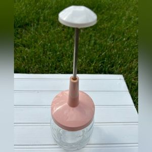 Vintage Pink  nut - herb chopper. Mid-century. Manufactured Chicago IL